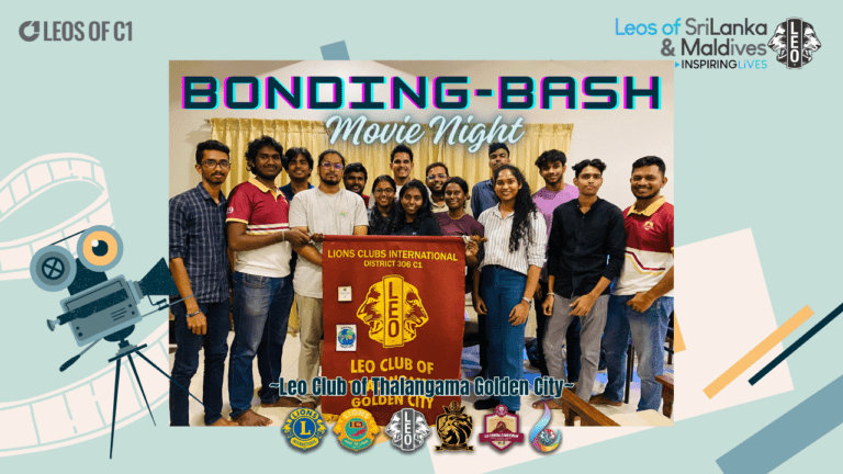 Bonding bash project project done by Leo Club Of Thalangama Golden City