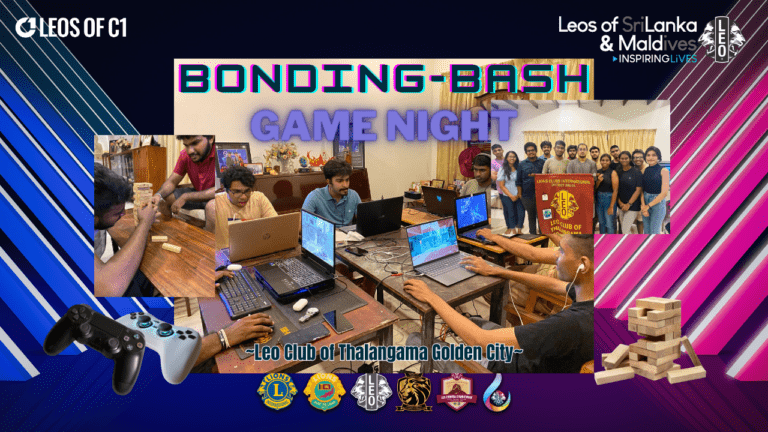 Bonding Bash project project done by Leo Club Of Thalangama Golden City