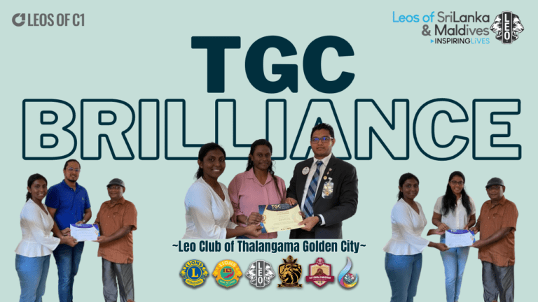 TGC Brilliance project project done by Leo Club Of Thalangama Golden City